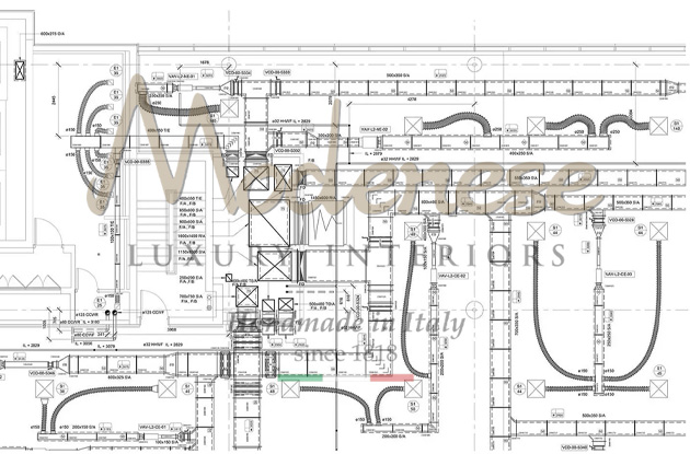 MEP drawings and datas that will be integrated with Modenese interiors layouts and interior design documents