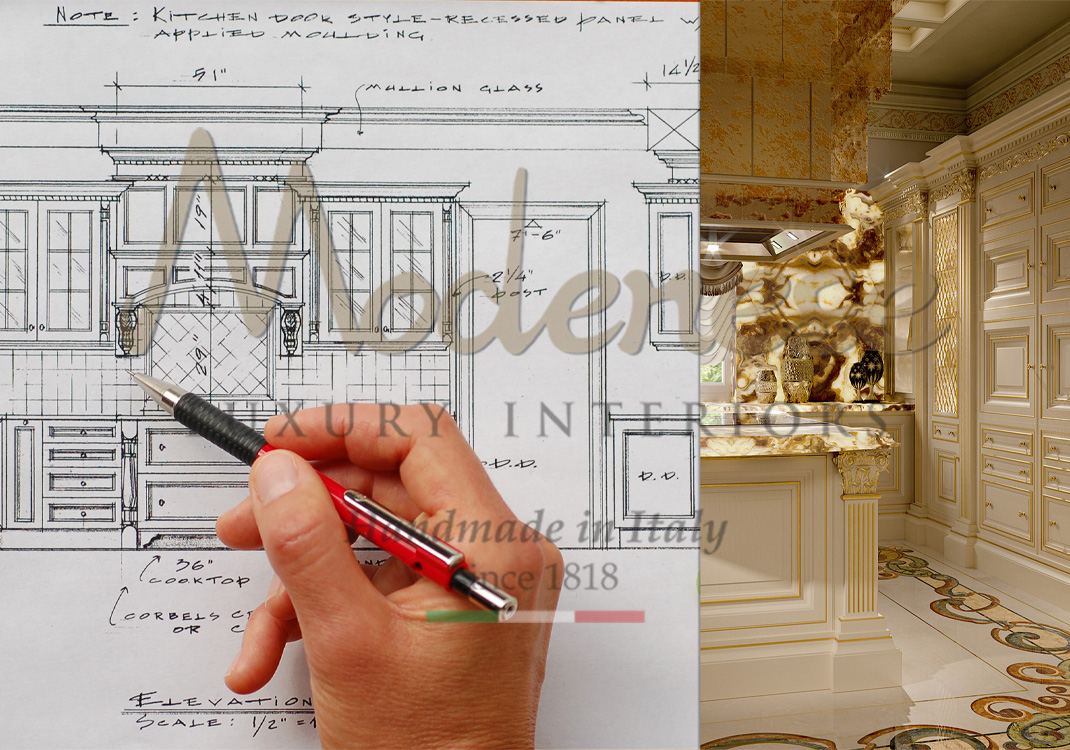 Modenese Luxury Interiors layout design process for interior design processes